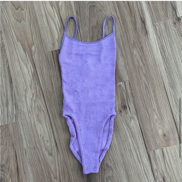 SALE NWT Hunza G Pamela one piece in lilac - Picture 6 of 9